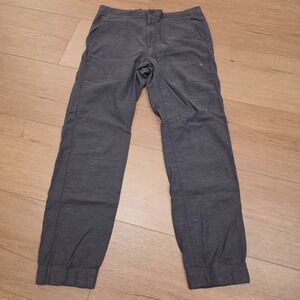 Mack Weldon Pants Mens Large Gray Joggers Sunday Lounge Drawstring Zip Fly